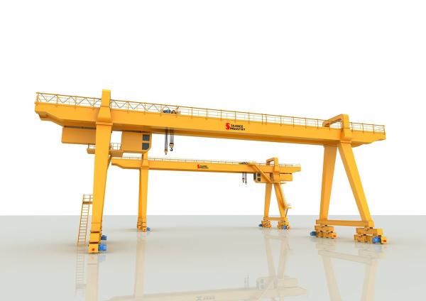 Quality Double Girder Custom Gantry Cranes 100 Tons High Power Continuity Rate for sale