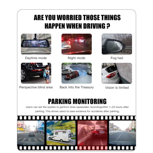 IP67 Car Camera Security System Commercial Truck Backup Camera 4CH HD 1080P