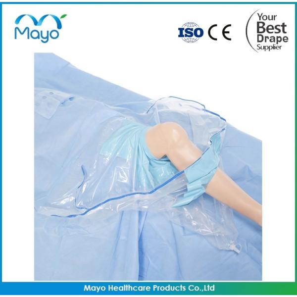 FDA Approved Disposable Sterile Surgical Knee Arthroscopy Drape with Fluid Collection