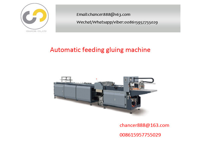 Automatic hardcover feeding gluing machine book binding, hardcover folder machine