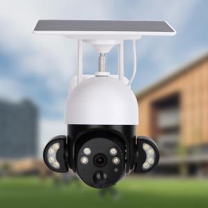 Buy cheap WiFi 2K Solar Floodlight Camera Built In Siren Cloud Storage Solar Powered PTZ Camera product