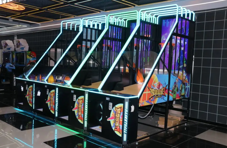 LED Large Full Size Basketball Arcade Game Machine For Fun City