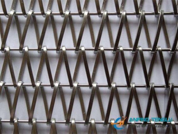 Quality Balanced Flat Spiral Wire Weave Mesh for Architectural Decoration for sale