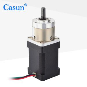 China Planetary Gearbox Casun Steppr Motor 35mm NEMA 14 Reducer Ratio 51/1 Gear Stepper Motor on sale