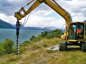 China KA4500 Hydraulic Earth Augers Mini Excavator Attachment Drilling Machine Post Hole Digger on sale
