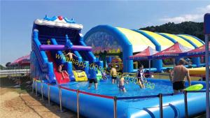 Buy cheap water slide with pool product