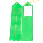 Blue Green Medal Award Ribbon Polyester Satin Custom Medal Ribbons