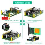 New Version PCI-E Express PCI-e 1x Adapter With External 12V Power For Raspberry