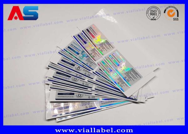 Quality 15ml Peptide Bottle Labels Glossy Waterproof Pharmaceutical Glass Vial Labels Hologram Medication Label Stickers for sale