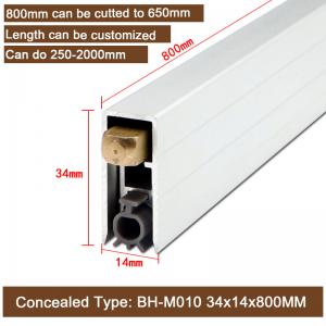 Buy cheap 650mm Concealed Automatic Door Bottom Seals Heavy Duty Aluminium Weatherstrips product
