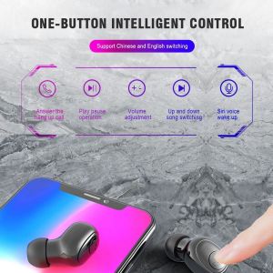 Tws Bluetooth Earpieces with Wireless Charging LED Digital Display Earphones