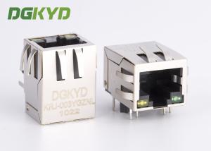 Buy cheap KRJ-003YGZNL Shielded Cat5 Rj45 Ethernet Connector With Transformer Y/G LED product