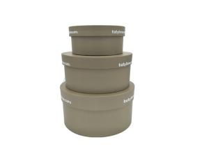 Customized tube cylinder style empty Round storage packaging gift box with Lid