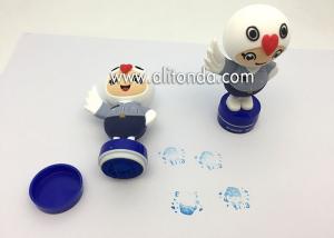 China Customized silicone stamp rubber soft pvc stamp toy cute pattern silicone embossed rubber stamp on sale