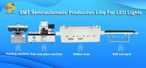Semi Automatic LED Chip Mounter Pick And Place Pcb Machine HCT-530SV 45000CPH