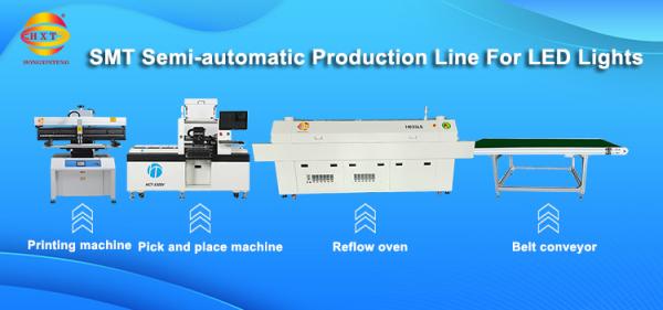 Quality Semi Automatic LED Chip Mounter Pick And Place Pcb Machine HCT-530SV 45000CPH for sale