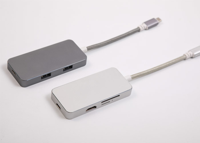 Type-C Hub USB C Adapter 50Gbps for MacBook Pro 13" 15" 2016/2017, USB-C 40Mbps 100W Power delivery