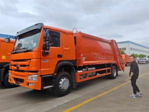 4x2 Sinotruck howo garbage compressor truck with 10 cbm to 12 cbm volume
