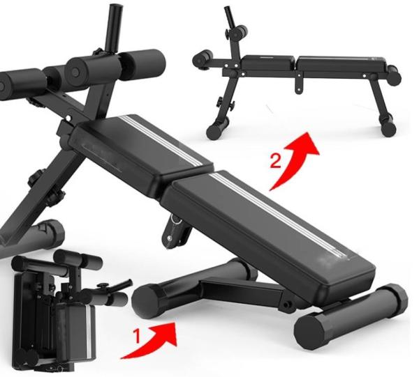 Foldable Utility Bench Multifunctional Sit Up Bench Foldable Press Bench