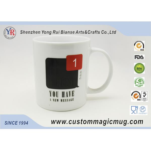 Customized Eco Friendly Mugs , Ceramic Colour Changing Coffee Mug