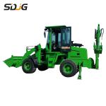 0.5m3 Earthmoving Towable Backhoe Loader , Small Digger Loader Machinery