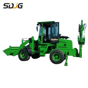 Buy cheap 0.5m3 Earthmoving Towable Backhoe Loader , Small Digger Loader Machinery product