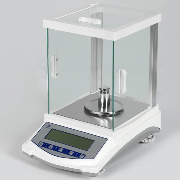 Quality Standard RS232 Communication Port Tall Glass Cover Electronic Analytical Balances For Laboratory for sale