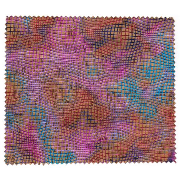 Widely used Coloredful cork fabric sheet for Shoe Heel/Phone Cover with TC backing