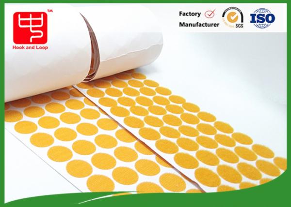 Quality Orange Color Custom Hook And Loop Patches Packing In Roll Eco Friendly for sale
