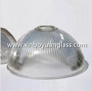 China Ribbed glass industrial pendant light shades on sale