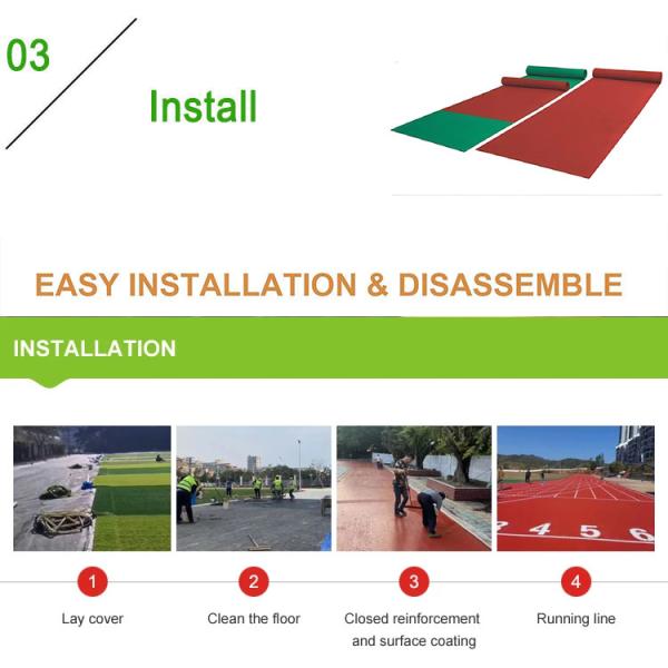 Unisport 9mm-13mm Thickness Full PU Running Track Athletic For Stadium