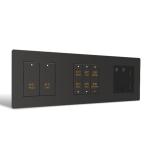UK Square Box Modbus Wall Switch , Rs485 Switch Plastic Push Button