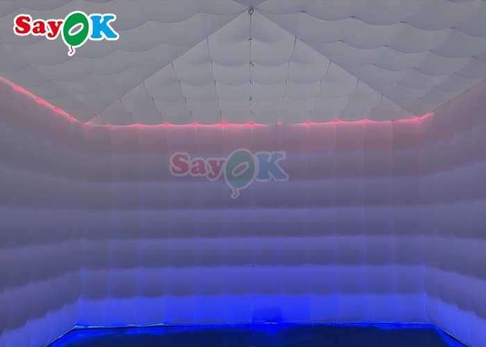 19.7ft Commercial Inflatable Led Light Tent Outdoor Inflatable Air Cube Tent For Party Events