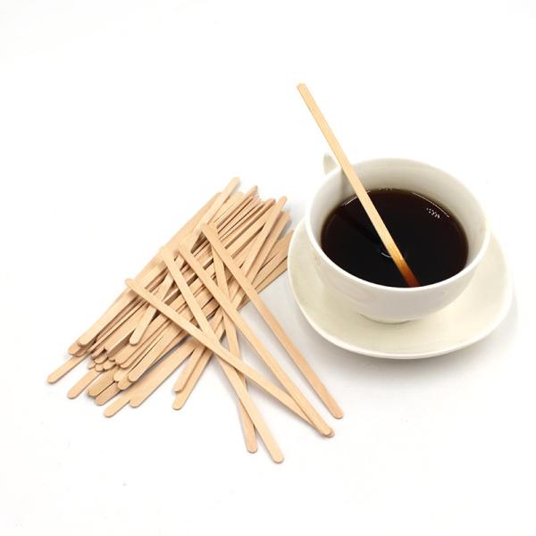 Quality Disposable Wrapped Wooden Coffee Stir Sticks 110mm 4.3inch For Cocktail Party for sale
