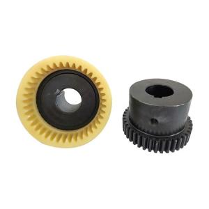 Flanged PU Planetary Flexible Gear Coupling Curved Tooth Nylon Sleeve TGL2 M19