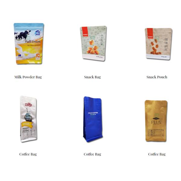 35g 80 Micron Food Packaging Pouches , Plastic Food Packaging Bags