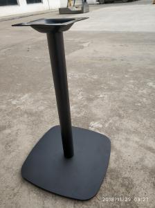 Buy cheap Round Column Cast Iron Table Base Square Shape Powder Coat Finish For Restaurant product