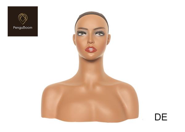 Quality Height 42cm Competition Mannequin Head With Shoulders Female for sale