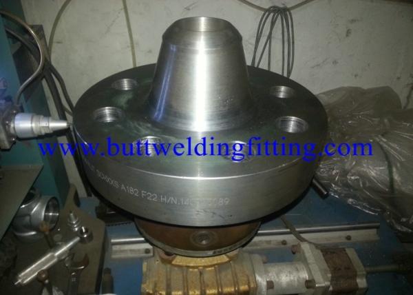 Quality Custom Silver ASTM / ASME Forged Steel Flanges Long Weld Neck Flanges Type for sale