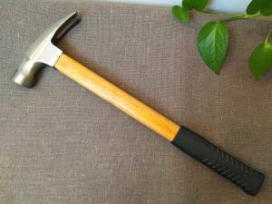 40cm Length Bamboo Handle Claw Hammer(HKBM-02) with anti-slip working face and magnet