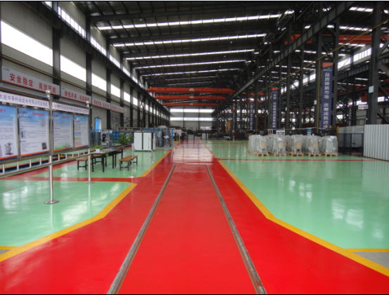 China Kaineng factory workshop of Gas fired condensing hot water boiler 