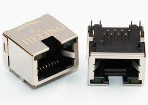 Buy cheap Single Port RJ45 CAT5 E CAT6 Side Entry 1000V RMS 60Hz For Lan Adapter product