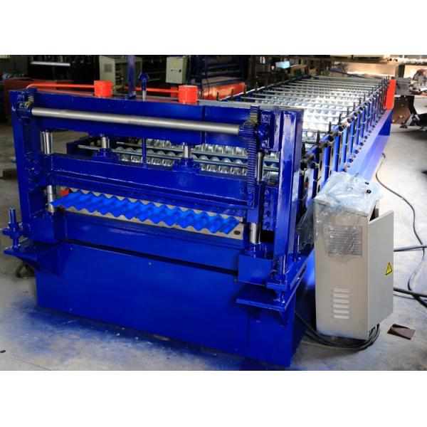 Building Material Corrugated Sheet Roll Forming Machine 13 - 16 Stations Roller