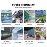 Modern Design 12mm Transparent Translucent Plastic Hollow Polycarbonate Wall