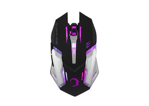 Quality RECCAZR MS320 Computer Gaming Mouse Ergonomic USB Wired Gaming Mice Multi-Colors LED Lights for sale