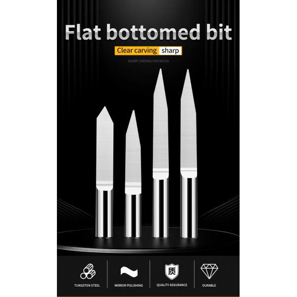 Wholesale 3.175mm 4mm 6mm Flat sharp Knife Milling Cutters for CNC CNC Milling Cutter