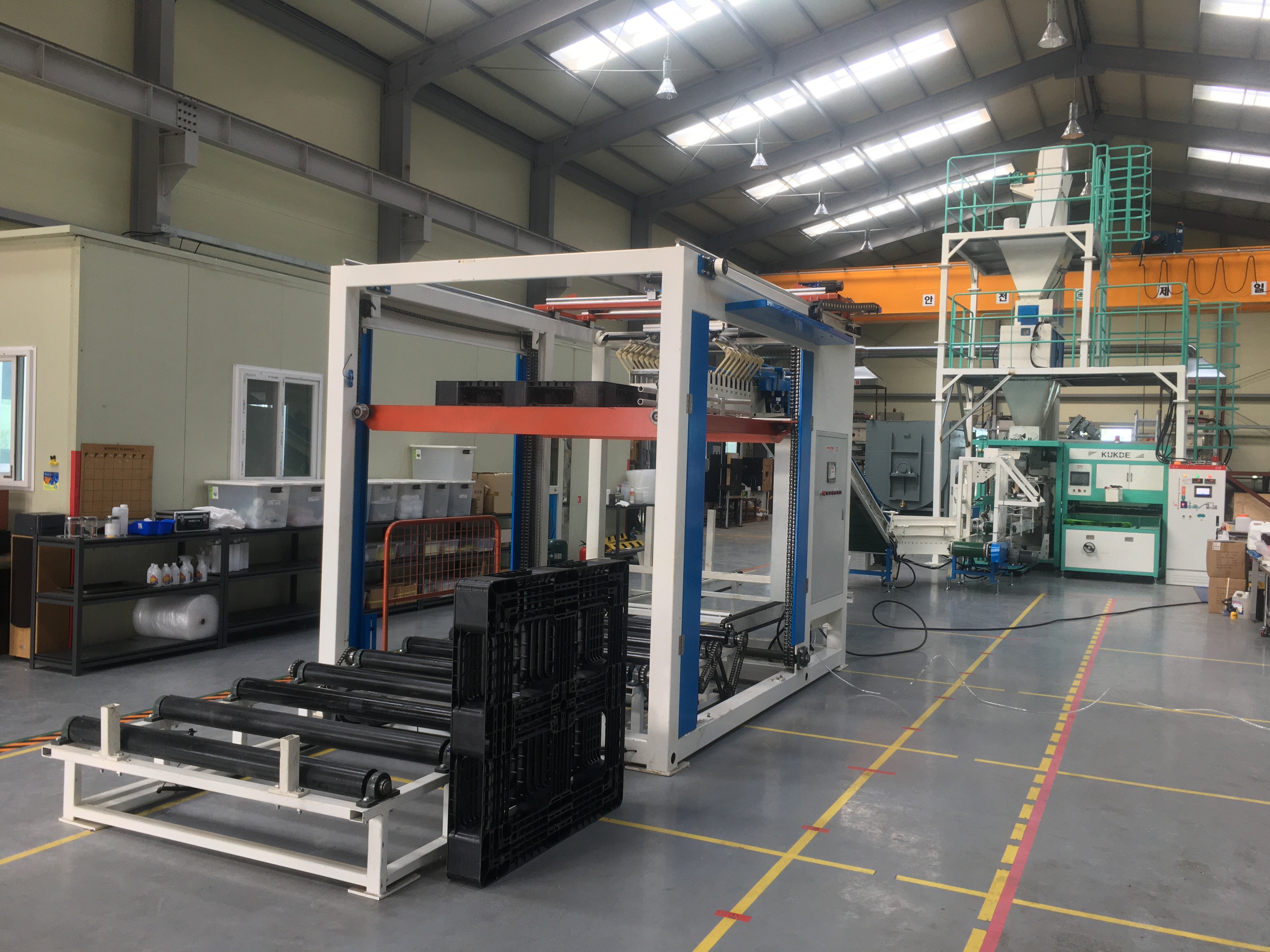 China blueray high speed 500 bag/hour automatic bag stacker machine with CE