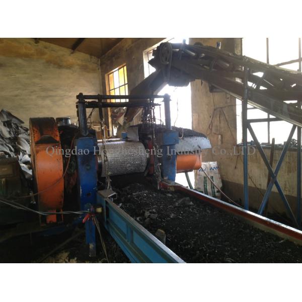 Fiber Tyre Rubber Powder Making Machine Semi Automatic Waste Car Tire Recycling Line
