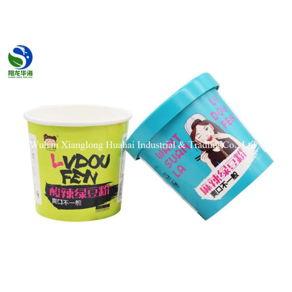 Disposable custom popcorn chicken paper bucket with lid for movie theatre