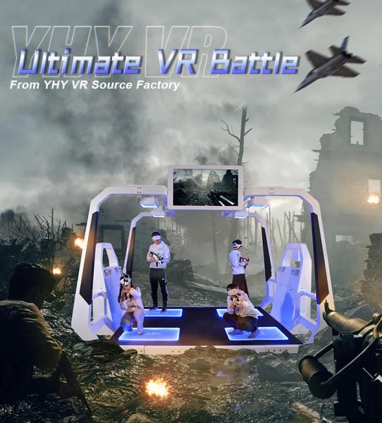 Quality 9D VR Shooting Simulator Oculus 4 Players Virtual Reality Game Machine for sale